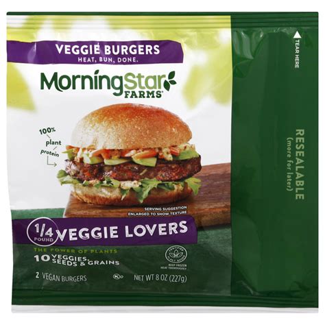 Save On Morningstar Farms Veggie Burgers 14 Lb Veggie Lovers Plant