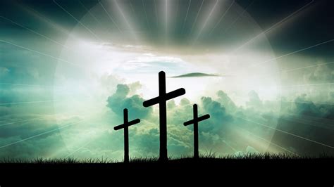 Three Crosses Are With Lightning Sky 4k Hd Cross Wallpapers Hd