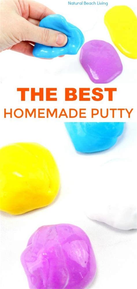 How To Make Putty Easy Homemade Putty Recipe Homemade Putty How To