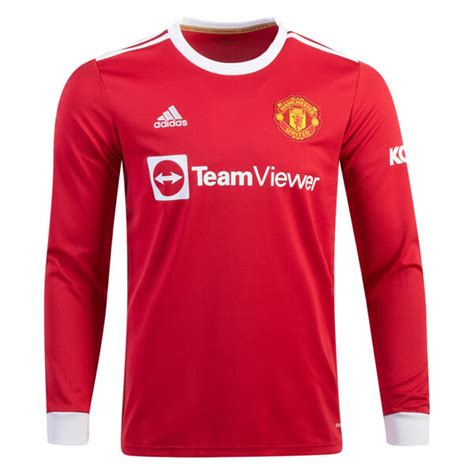 Manchester United Home Long Sleeve Football Shirt 2122 Soccerlord