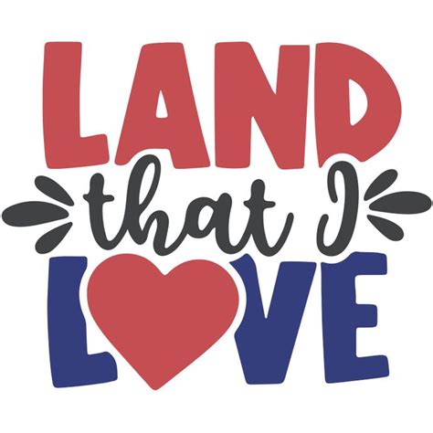 Land that I Love svg, america Svg, Flag svg, 4th of july svg, cricut