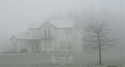 House In Fog House Styles House Mansions