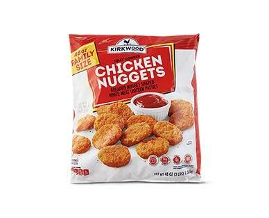 Aldi nord chicken nuggets angebote im prospekt ⭐ du willst den aktuellen preis für chicken nuggets bei aldi nord und anderen händlern wissen? Kirkwood Family Size Chicken Breast Nuggets - Aldi — USA ...