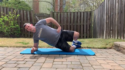 Kneeling Side Plank With Clams Youtube