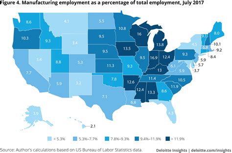 Geographic Trends In Manufacturing Job Creation Deloitte Insights