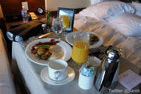 Breakfast In Bed At Fairmont Pacific Rim