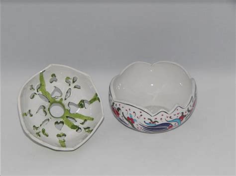 Handmade Turkish Ceramic Decorative Pomegranate Bowl 1970s For Sale At