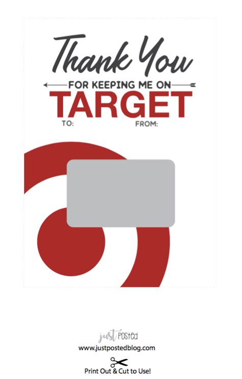 Maybe you would like to learn more about one of these? Free Printable for a Target Gift Card - Just Posted | Teacher gift card, Appreciation printable ...