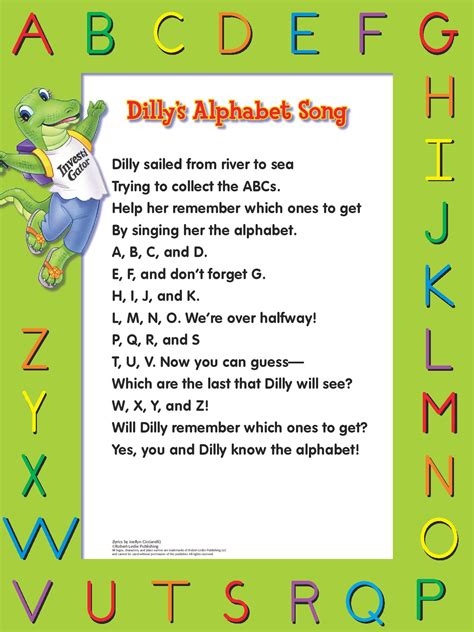 Come along on a rollercoaster ride as we sing the abcs in the alphabet swing. this super simple alphabet song is great alternative to the standard alphabet song, giving young learners a chance to sing their abcs in whole new way. DTH_Song Posters_Final-page-002 - Dilly's Tree House