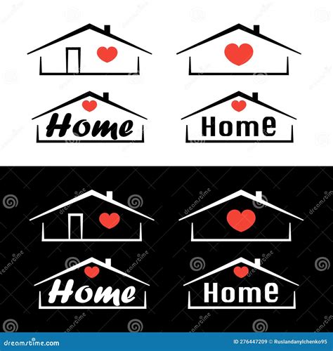 Hand Drawn House Simple Vector Icon On A White Background Stock