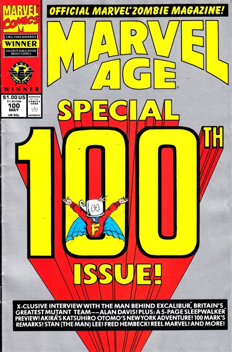 Starlogged Geek Media Again 1991 Marvel Age Magazine Issue 100