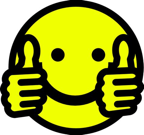 thumbs up smiley clip art at vector clip art online royalty free and public domain