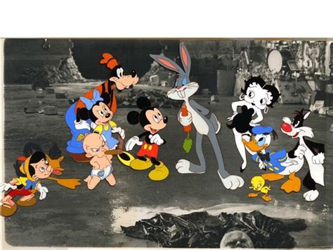 Who Framed Roger Rabbitt Disney 1988 2 Original Cels In Svv
