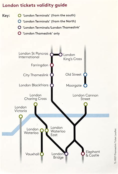 Thameslink Train Rail Maps