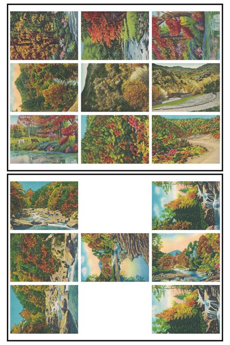 Free Printable Vintage Autumn Postcards With Atc Cards And Journal