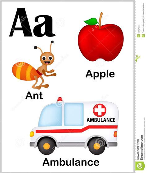 Words That Start With Letter A Preschool