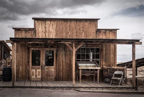 An Old Wooden American Western Style Building Stock Image Image Of