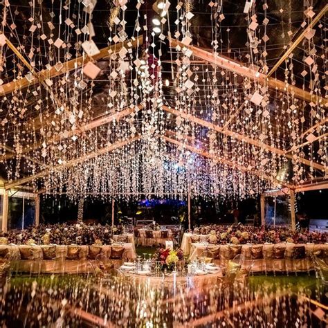 Shimmery Decor Ideas For A Glamorous Sangeet And Cocktail Night