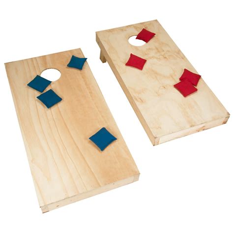 Unfinished Regulation Size Wooden Cornhole Boards And Bags Beanbag