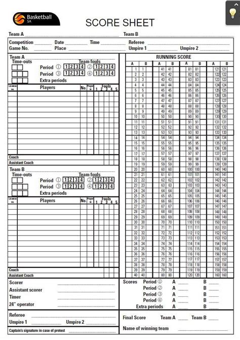 5 Basketball Score Sheet Templates Word Excel Templates Artofit