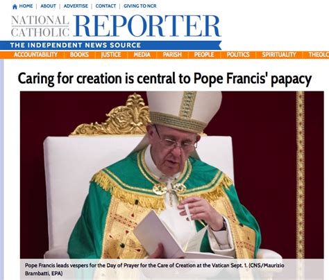 Bilgrimage Caring For Creation Central To Pope Francis Papacy