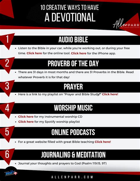 10 Creative Ways To Have A Devotional Allen Parr Ministries