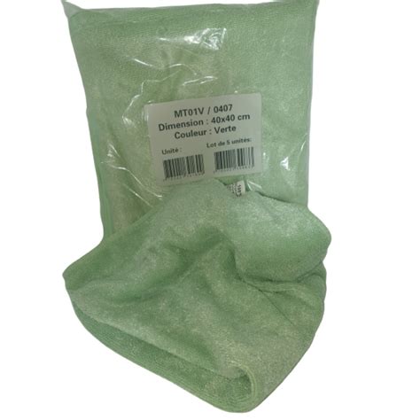 green microfiber wipe 40 cm x 40 cm