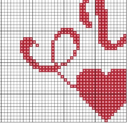 happy valentines day cross stitch pattern heart cross stitch etsy