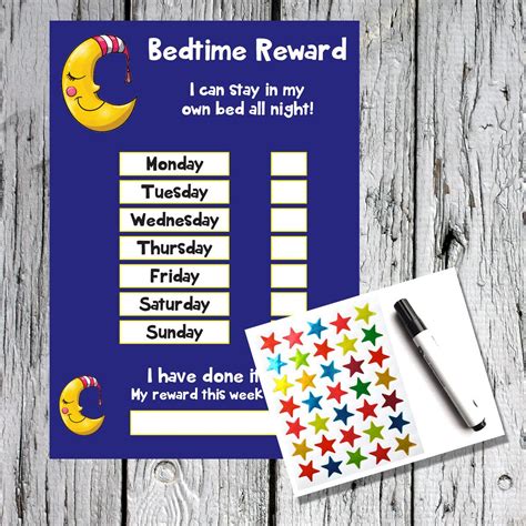Proven To Help Your Bedtime Routine Complete With Pen And Stickers Free Delivery Reusable