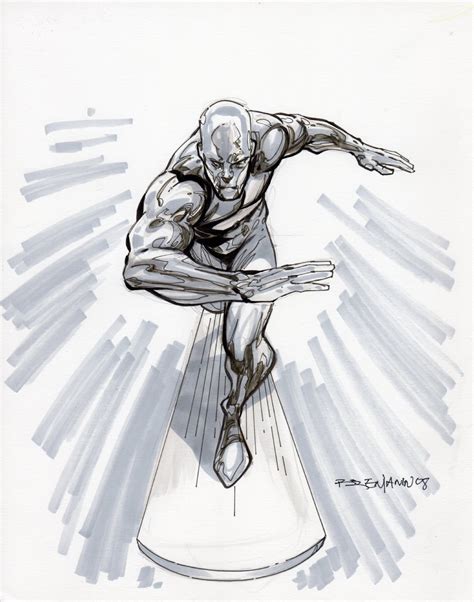 Comic Art For Sale From Tdart Gallery Silver Surfer Marvel Comics By