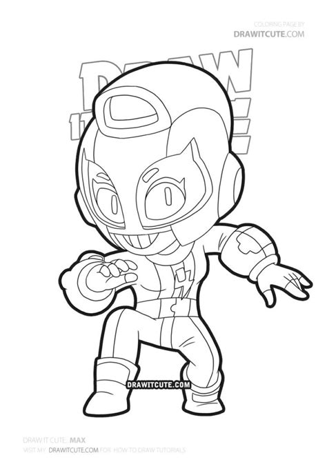 However, you can find no hacks for god mode, unlimited gems, coins, free brawler boxes, power points or xp in brawl stars, because this game. How to draw Max | Brawl Stars coloring page - Draw it cute ...