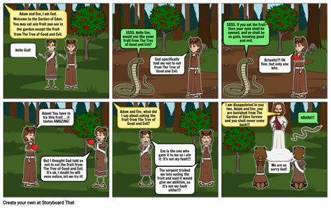 Adam And Eve Comic Strip Storyboard By Dac Ffa