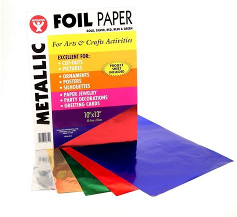 Buy Hygloss Products Inc Metallic Foil Paper 10 X 13 Inch 50 Sheets