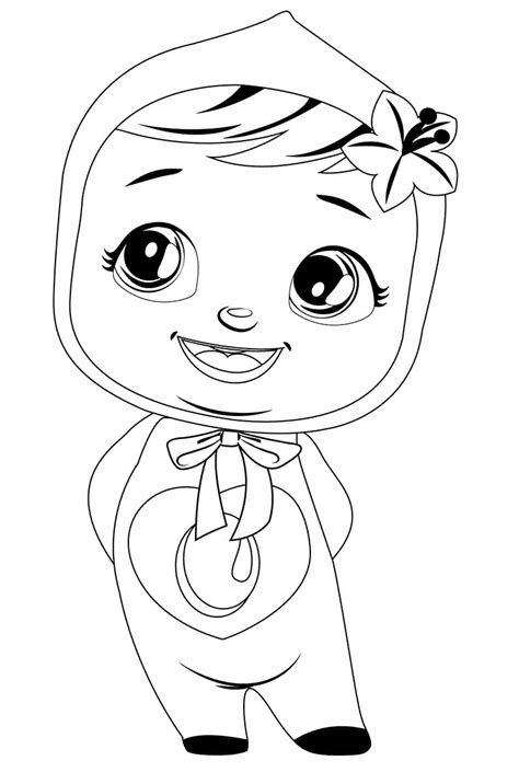Cute Cry Babie Coloring Page Free Printable Coloring Pages For Kids
