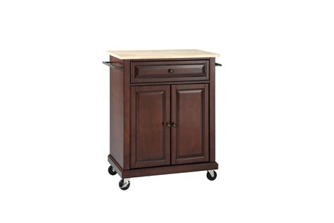 Get the best deals on kitchen islands. Natural Wood Top Portable Kitchen Cart/Island in Vintage ...