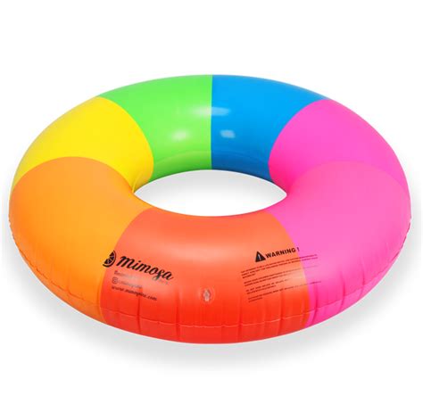 Rainbow Round Tube Pool Float Mimosa Inc