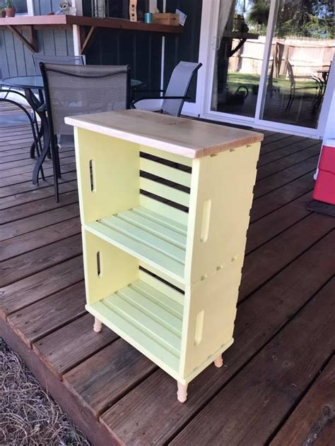 Buy wooden storage crates and get the best deals at the lowest prices on ebay! Crate bookshelf made from crates, legs and a pine top ...
