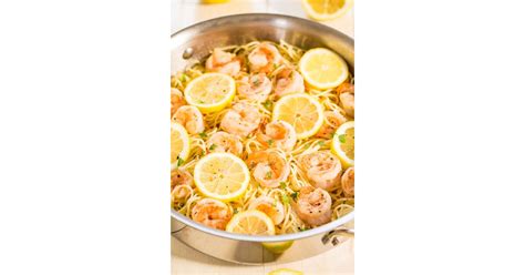 It is a perfect dinner for two with a salad and crusty bread. Lemon Butter Garlic Shrimp With Angel Hair Pasta | 15 ...