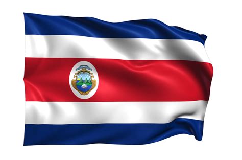 Costa Rica Ondeando Bandera Fondo Transparente Realista 15309531 Png
