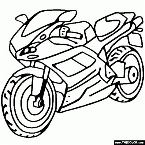 Motor Bikes Coloring Pages Coloring Home