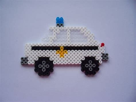 Eine vorlage für eine meerjungfrau aus bügelperlen. Police Car | Perler beads, Hama beads design, Hama beads