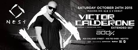 Things are finally opening up these. VICTOR CALDERONE Drumcode / Matter / NYC w/ Addy ...