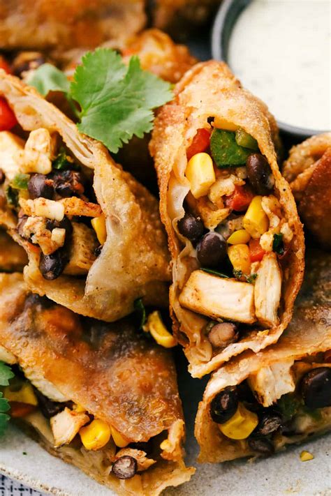 The Best Southwest Chicken Egg Rolls Therecipecritic