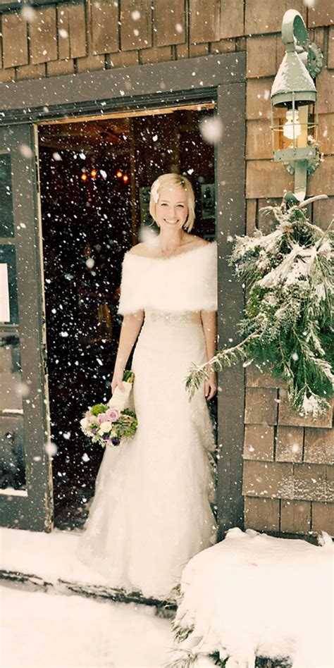 18 Winter Wedding Dresses And Outfits See More Weddingforward