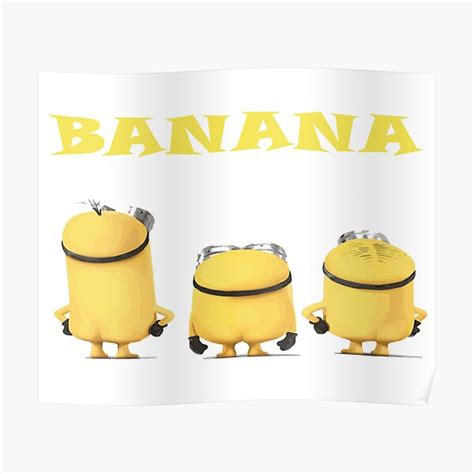 Minions Posters Naked Minions Staring At A BananaPoster RB