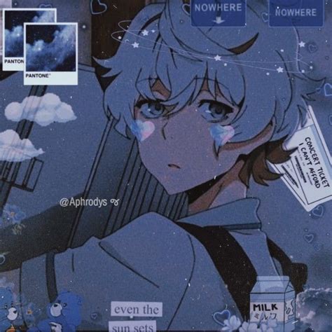 Blue Aesthetic Pfp Anime Boy Cinco Wallpaper
