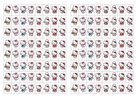 hello kitty stickers birthday printable