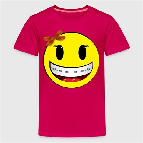 Smiley Braces Girl T Shirt Spreadshirt