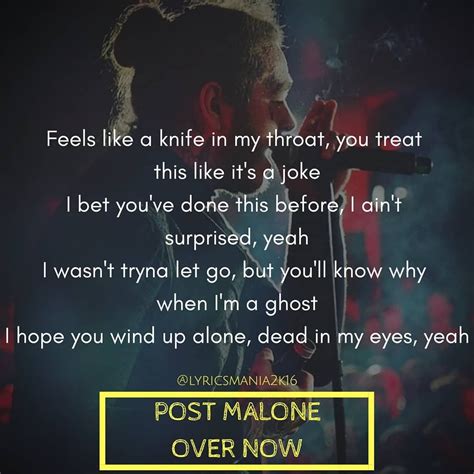 Post Malone Song Quotes Shortquotescc