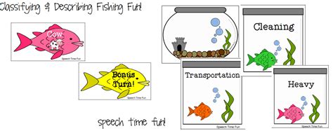 Classifying & Describing Fishing Fun! - Speech Time Fun: Speech and